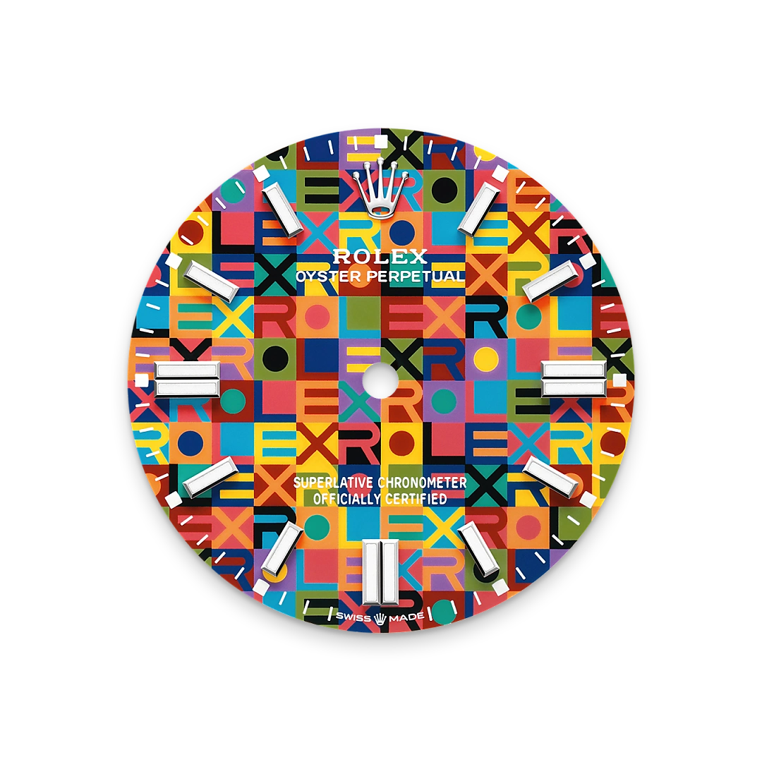 Multicoloured dial
