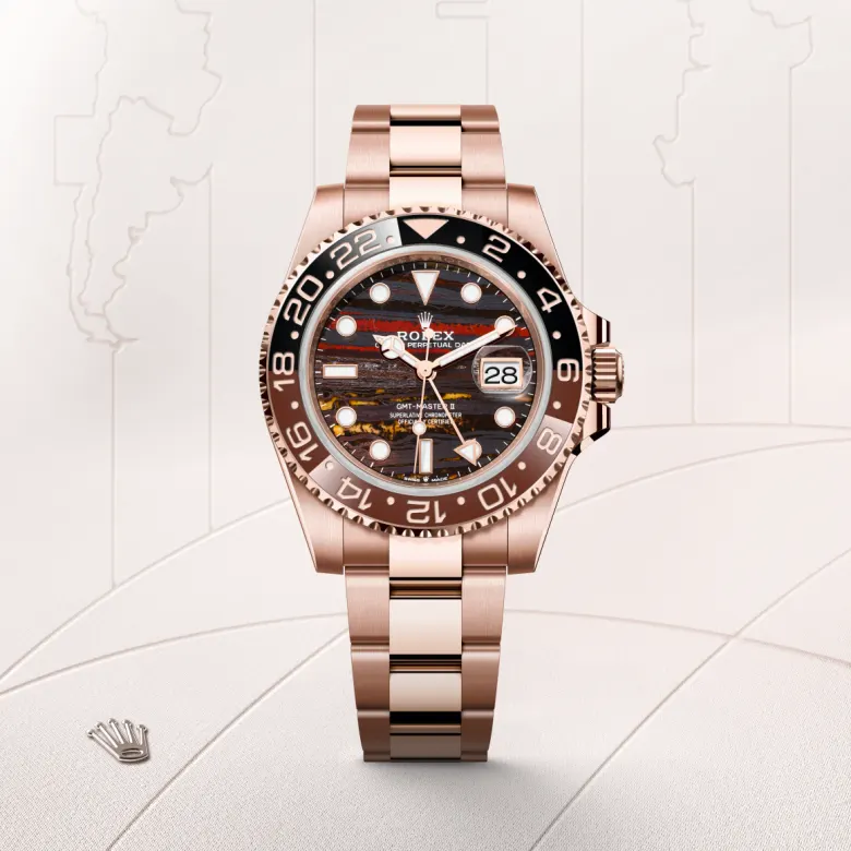 Rolex GMT-Master II in 40 mm everose gold, M126715CHNR-0002 - Cooke & Kelvey