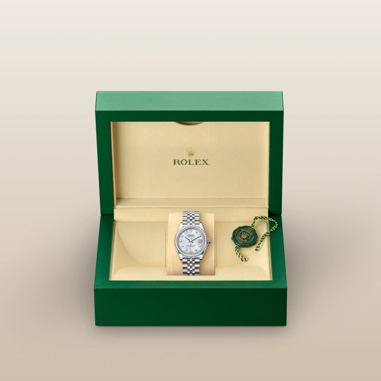 Rolex Datejust 31 in 31 mm oystersteel white gold and diamonds, M278384RBR-0008 - Cooke & Kelvey