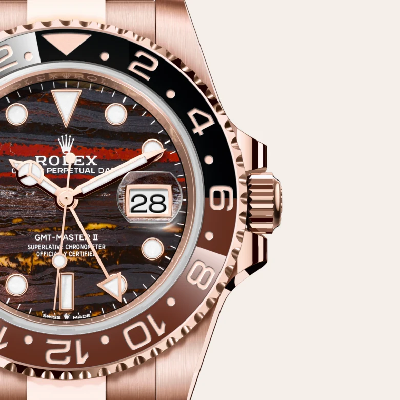 Rolex GMT-Master II in 40 mm everose gold, M126715CHNR-0002 - Cooke & Kelvey