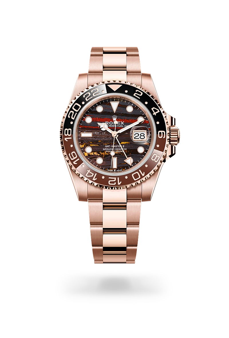 Rolex GMT-Master II in 40 mm everose gold, M126715CHNR-0002 - Cooke & Kelvey