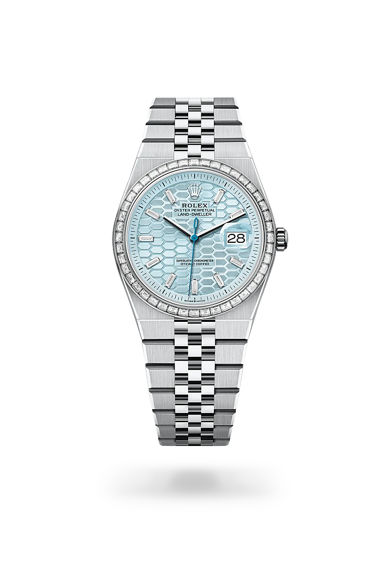 Rolex Land-Dweller 36 in 36 mm platinum and diamonds, M127286TBR-0001 -  Cooke & Kelvey