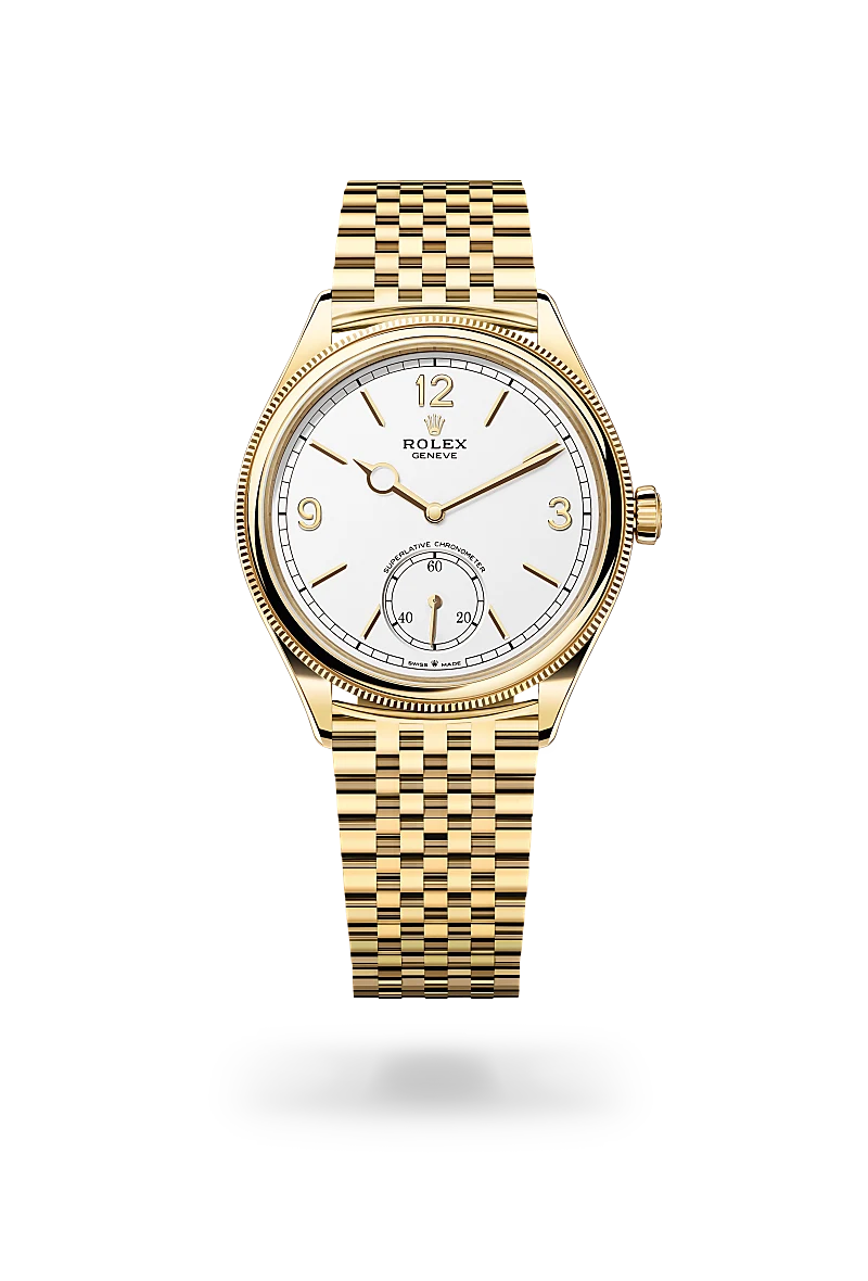 Rolex 1908 in 39 mm 18ct yellow gold polished finish, M52508-0008 - Cooke & Kelvey