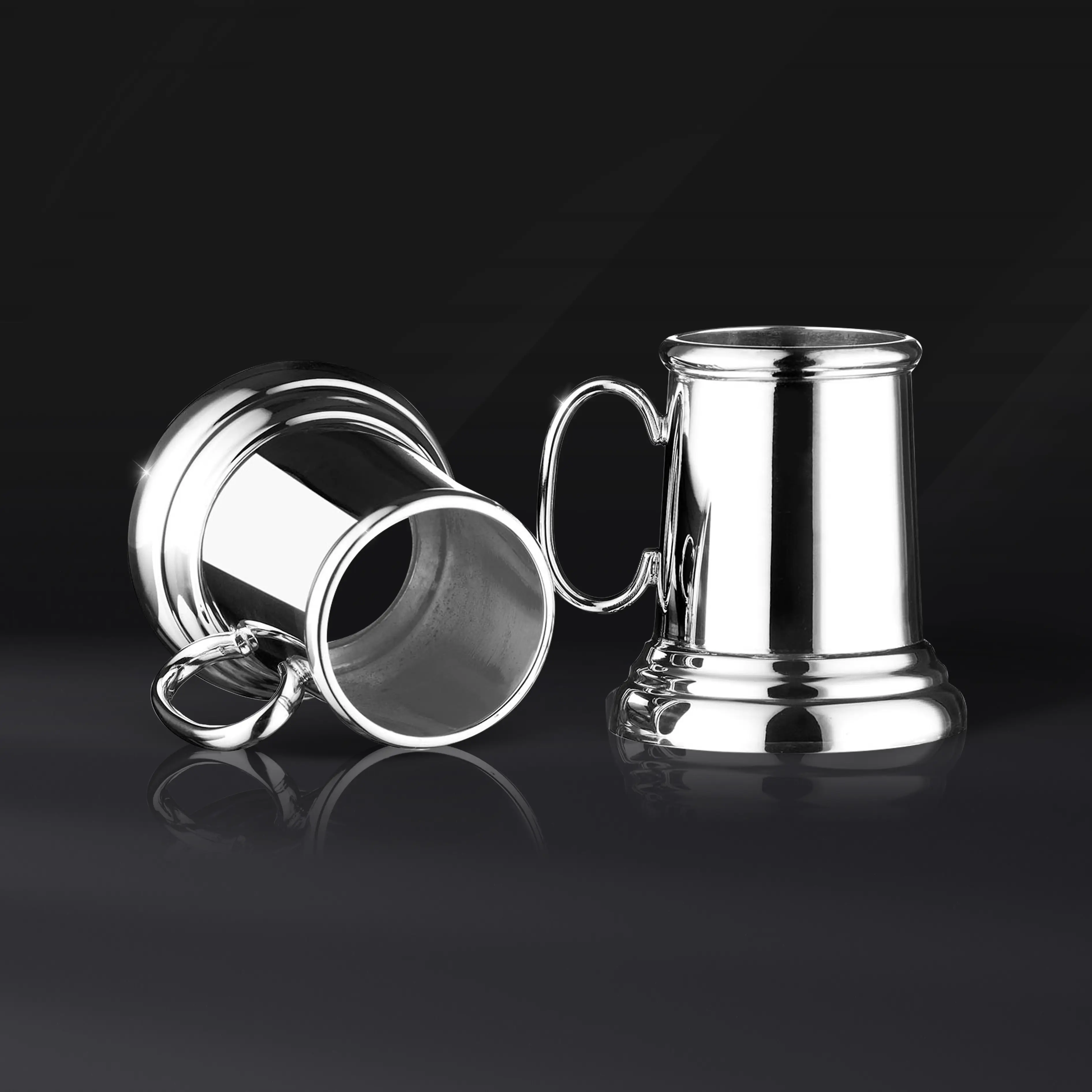 Silverware Mini Shot Glass Mug with a Transparent base BR-114 Cooke & Kelvey