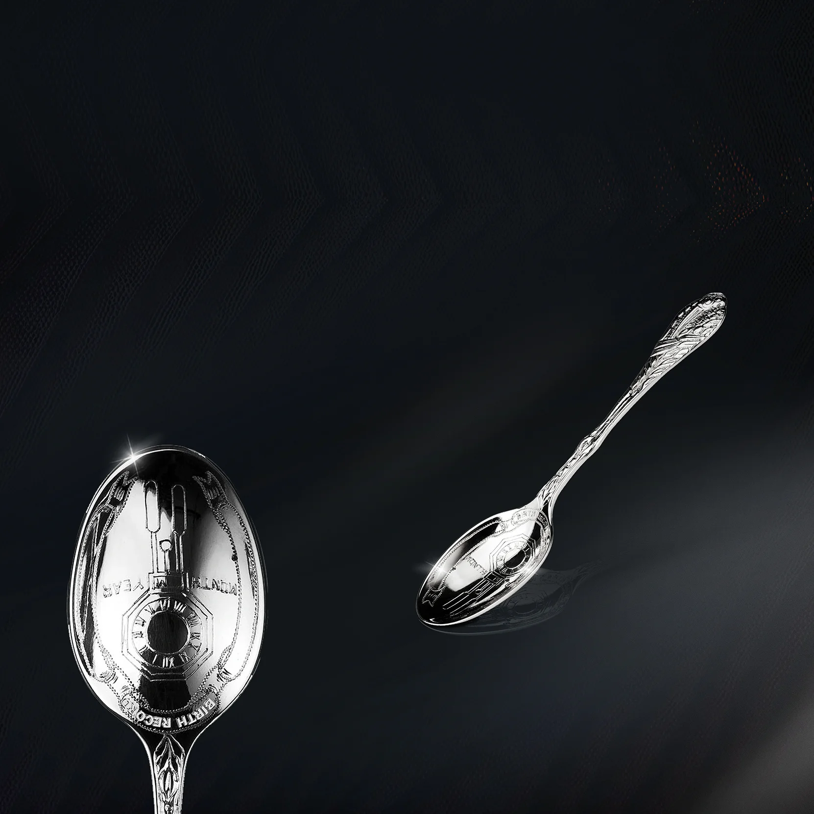 Silverware Birth Record Spoon  BY-101 Cooke & Kelvey