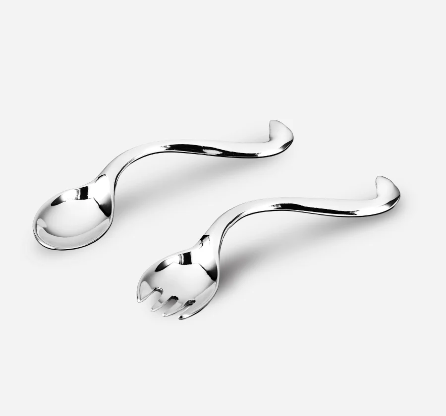 Silverware Curved Baby Cutlery Set BY-105 Cooke & Kelvey