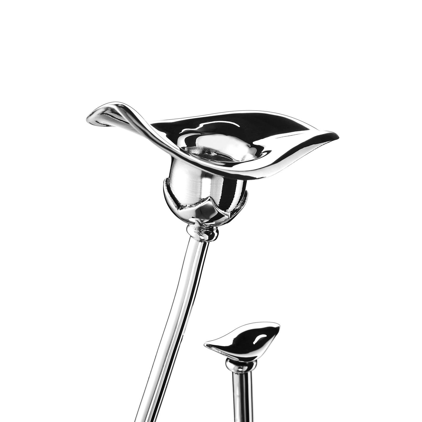 Silverware Leaf Candle Stand with Round Base CS-102 Cooke & Kelvey