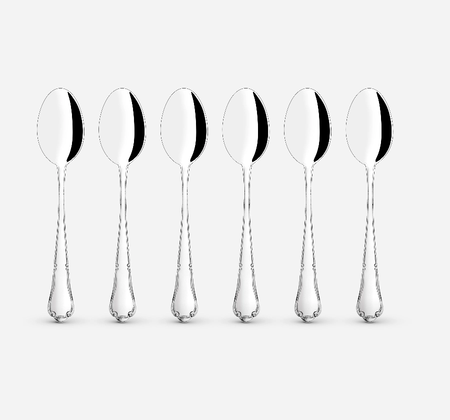 Silverware Kings Pattern Teaspoon Set CT-108 Cooke & Kelvey