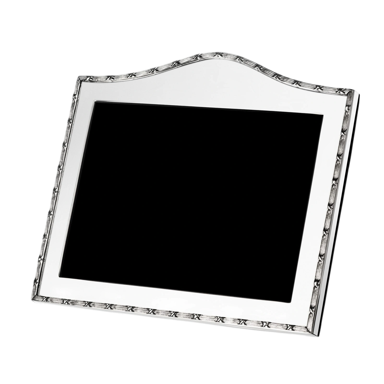 Silverware Cross beaded oval top horizontal photoframe PH-109 Cooke and Kelvey