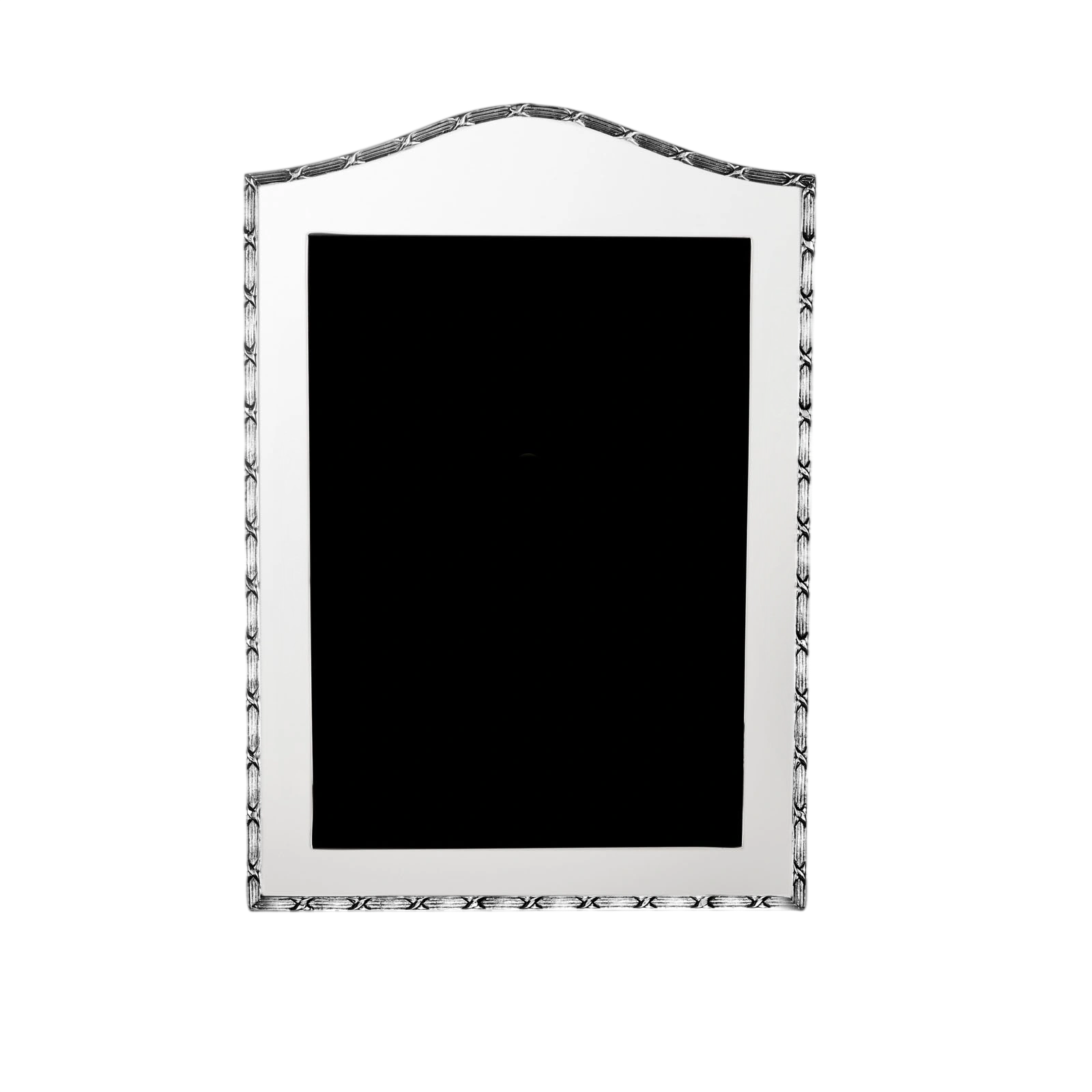 Silverware Cross beaded oval top vertical photoframe PH-110 Cooke and Kelvey