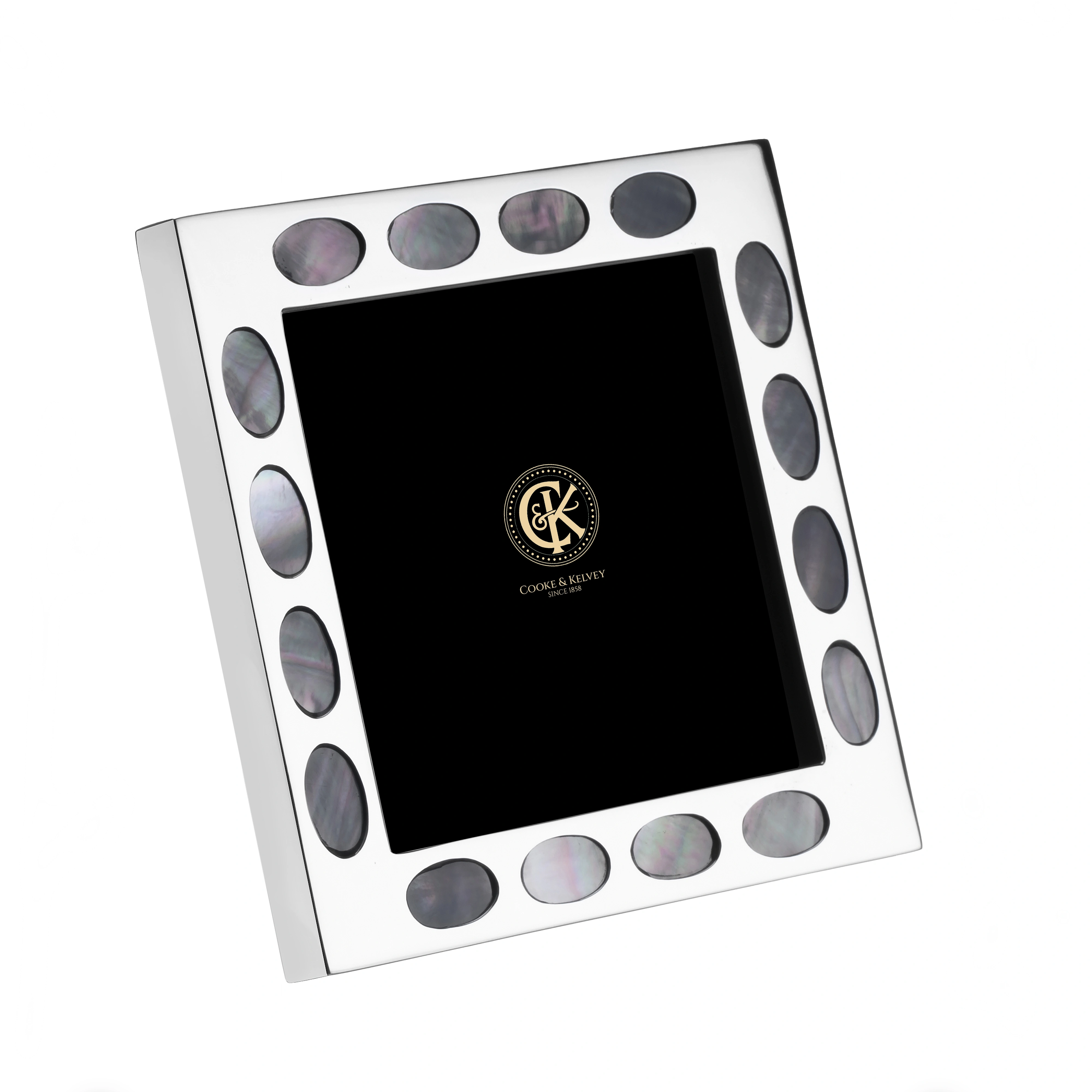 Silverware Oval Mother of Pearl (MOP)Photoframe PH-155 Cooke and Kelvey